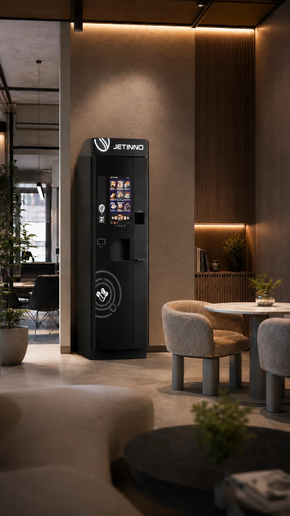 Кофейный автомат Jetinno в современном интерьере