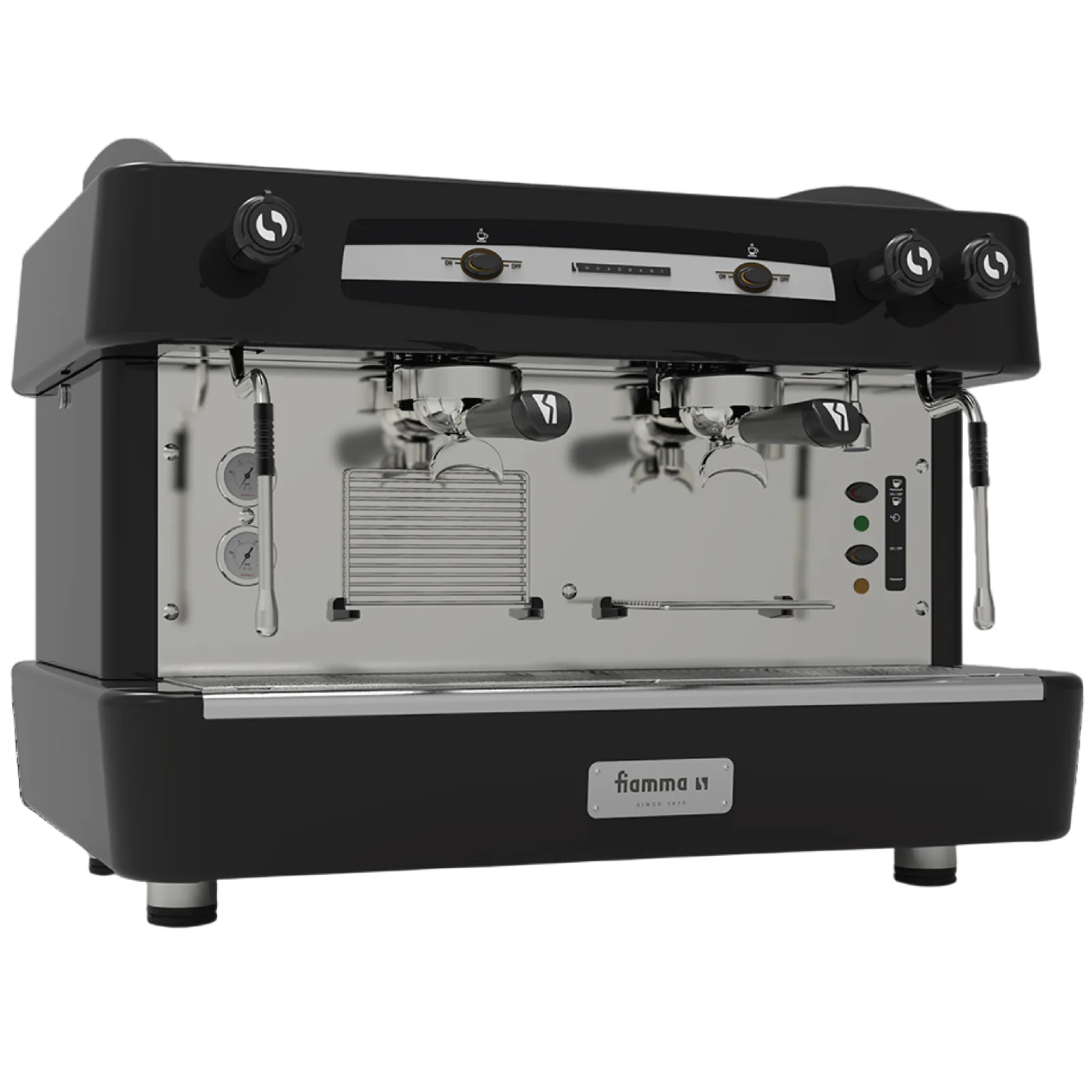 Кофемашина FIAMMA QUADRANT 2 TC BLACK (полуавтомат) вид спереди